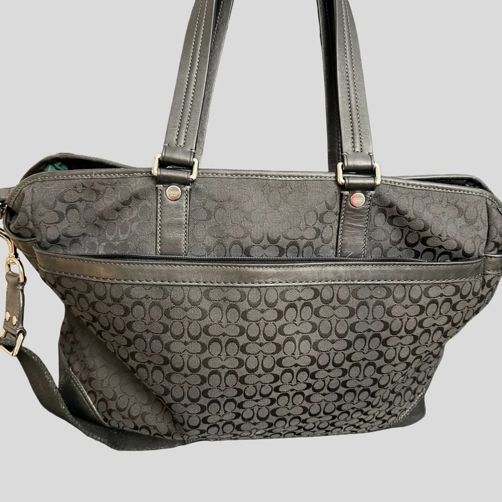 Coach Black Signature Bag - Picture 3 of 5